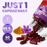 ZuriVitaNex Saffron Capsules with measuring spoon