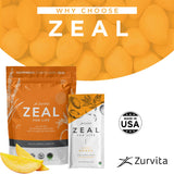 Zurvita Zeal for Life Classic Mango Nutritional Drink Mix ingredients list