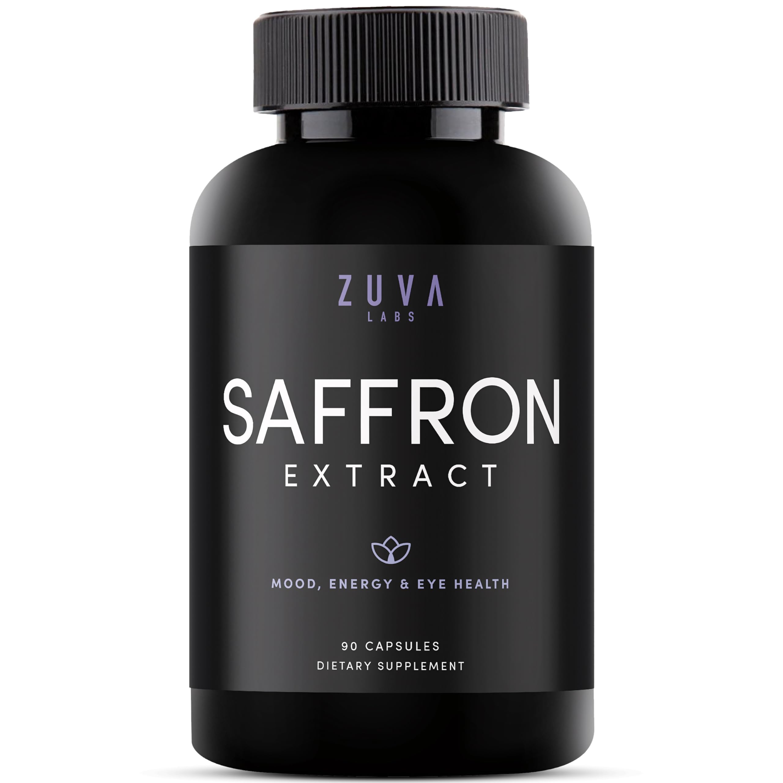 ZuvaLabs Saffron Extract Capsules bottle front view