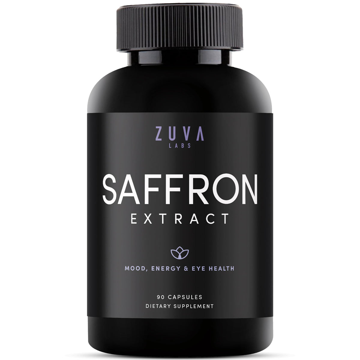 ZuvaLabs Saffron Extract Capsules bottle front view