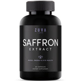 ZuvaLabs Saffron Extract Capsules bottle front view