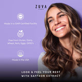 ZuvaLabs Saffron Extract Capsules in a lifestyle setting