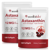 ZUZOKKAHA Astaxanthin 12mg softgels front view