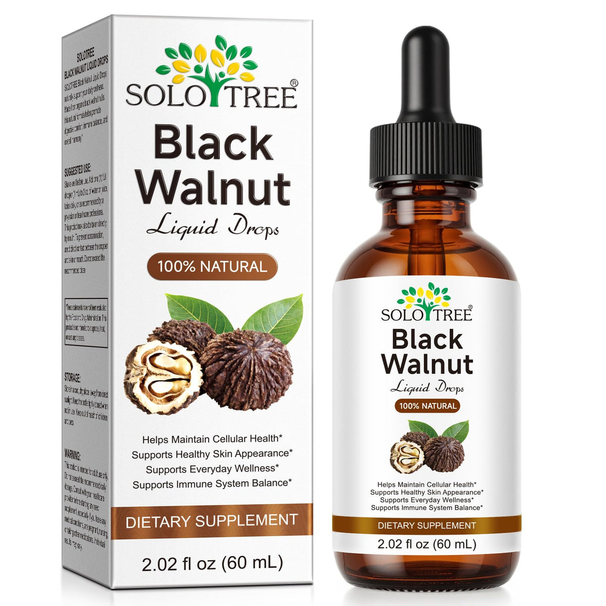 ZUZOKKAHA Black Walnut Liquid Drops 500mg front view
