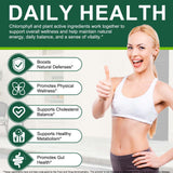 ZUZOKKAHA Chlorella Softgels lifestyle scene on a kitchen counter