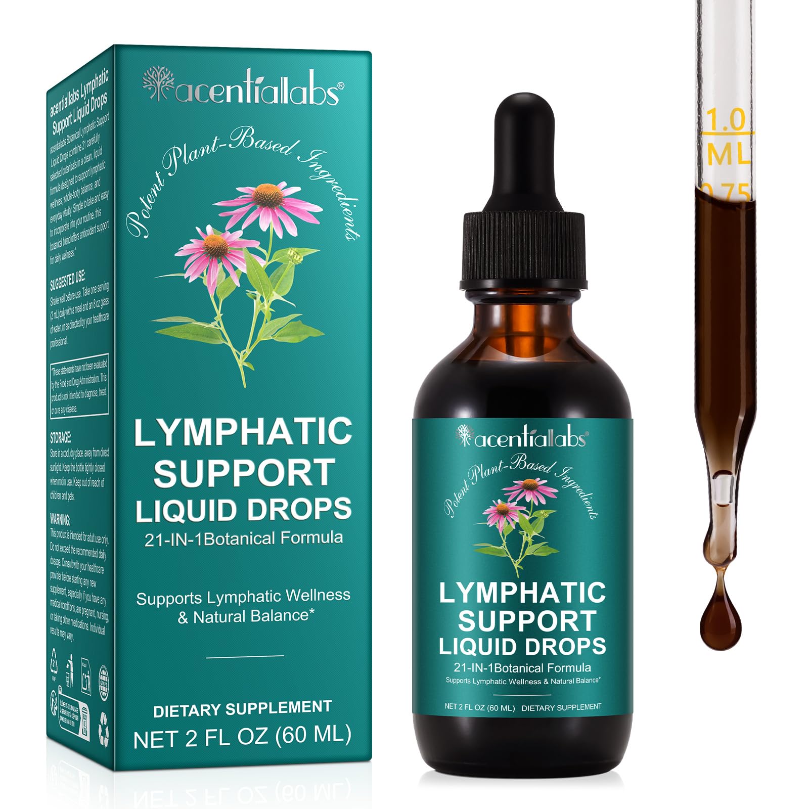 ZUZOKKAHA Echinacea 21-in-1 Liquid Drops 150g front view