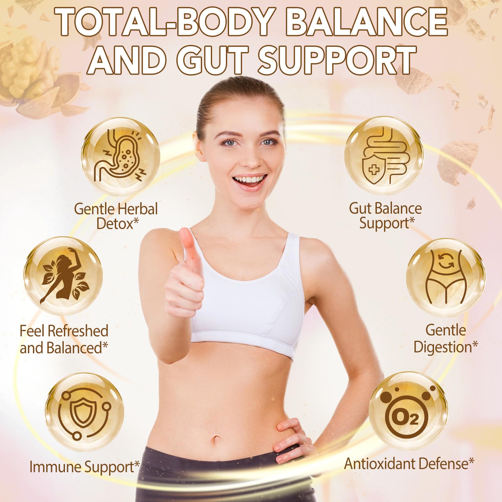 ZXJQLOS Herbal Supplement 18-in-1 Blend softgels side view