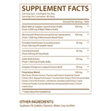 ZXJQLOS Herbal Supplement 18-in-1 Blend softgels with a glass of water
