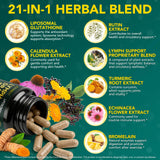 ZXXBEST Echinacea capsules with herbal ingredients