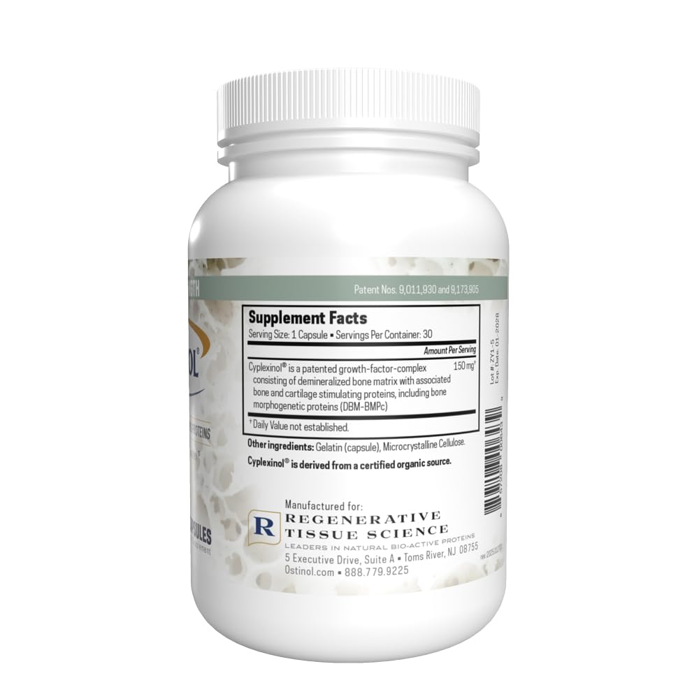 ZYCAL Ostinol Bone & Joint Supplement 150mg back view of packaging