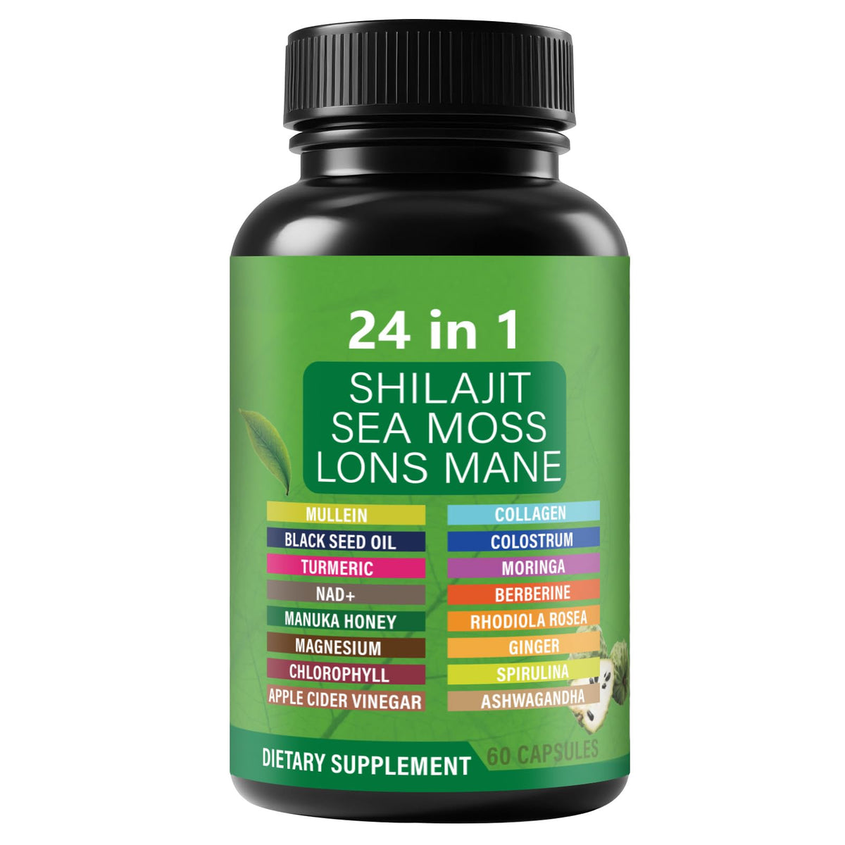 ZYGCDZ 24-in-1 Herbal Blend Supplement Capsules front view