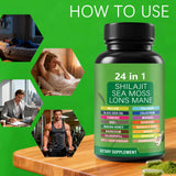 ZYGCDZ 24-in-1 Herbal Blend Supplement Capsules with ingredients