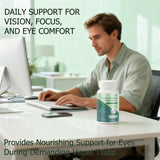 ZYGCDZ Eye Support Supplement packaging and contents on a clean surface