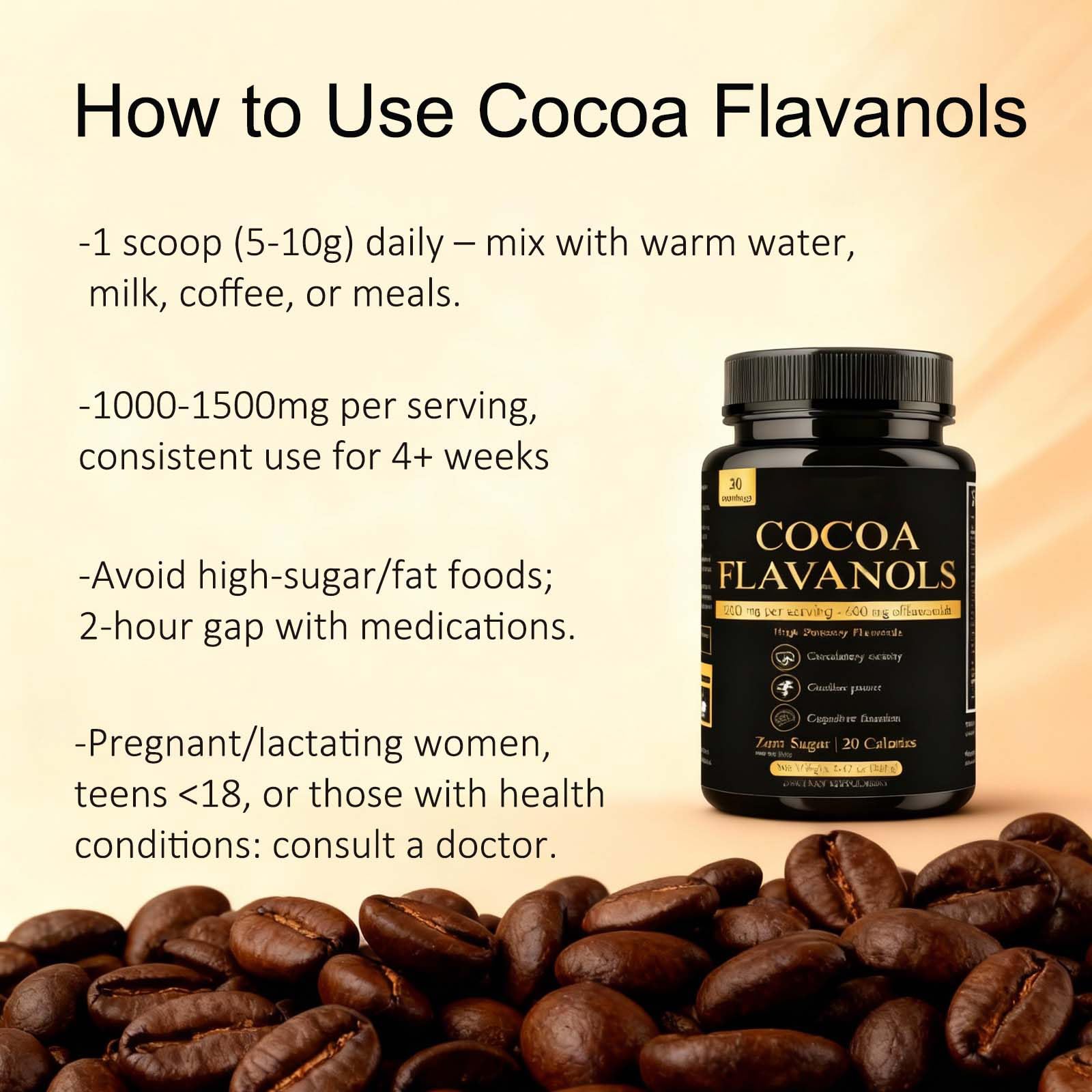 ZYGCDZ Flavonoid Powder 240g back view with nutritional information