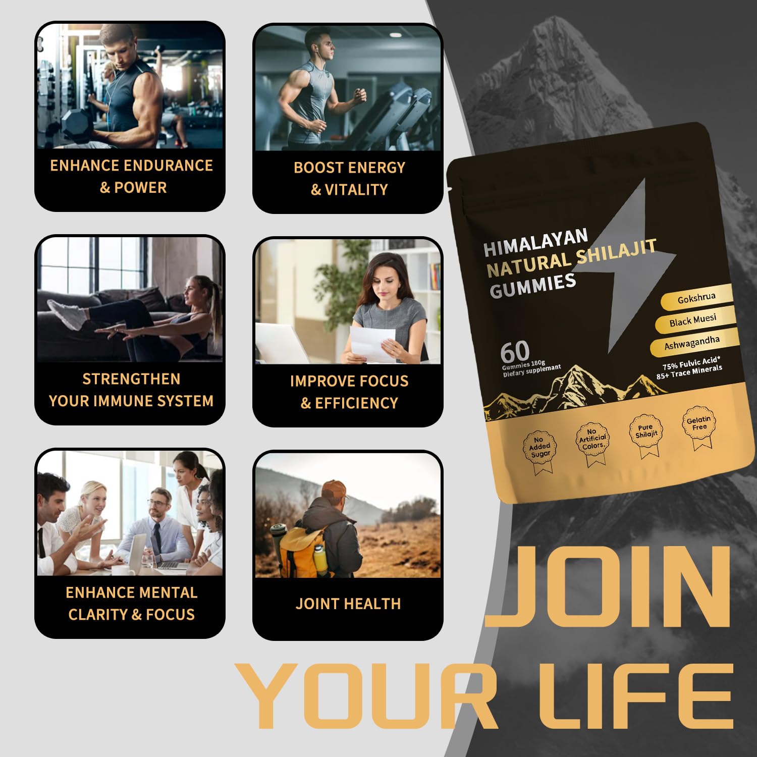 ZYGCDZ Shilajit Gummies nutritional information