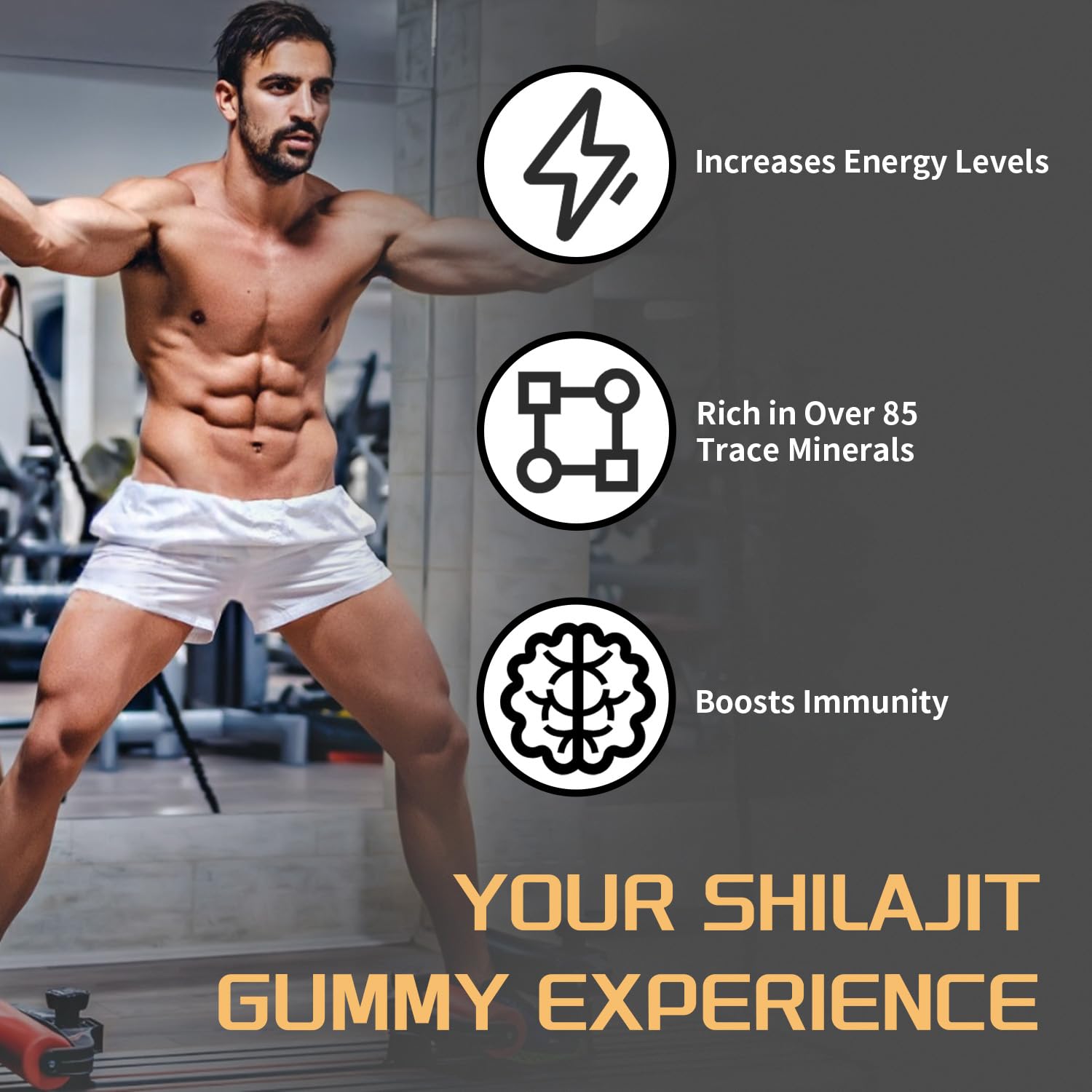 ZYGCDZ Shilajit Gummies with Ashwagandha and Gokshura