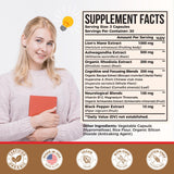Zylvrax Lions Mane & Ashwagandha Supplement capsules on a table