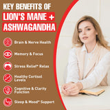Zylvrax Lions Mane & Ashwagandha Supplement packaging