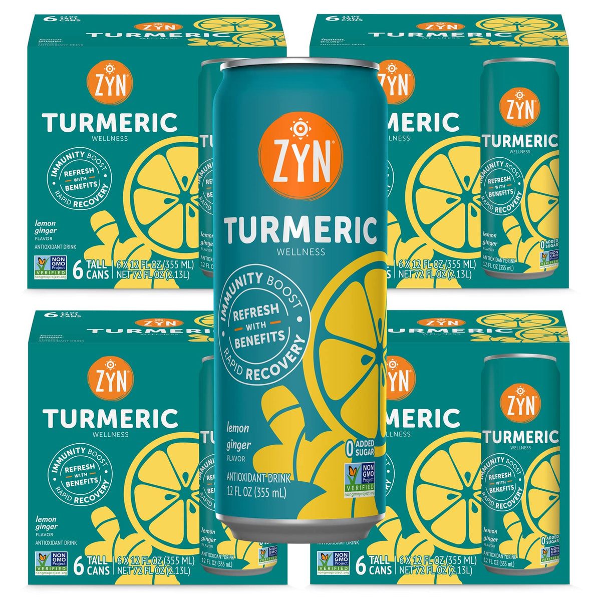 ZYN Turmeric Curcumin Supplement Drink front view