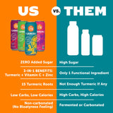 ZYN Turmeric Curcumin Supplement Drink ingredients list