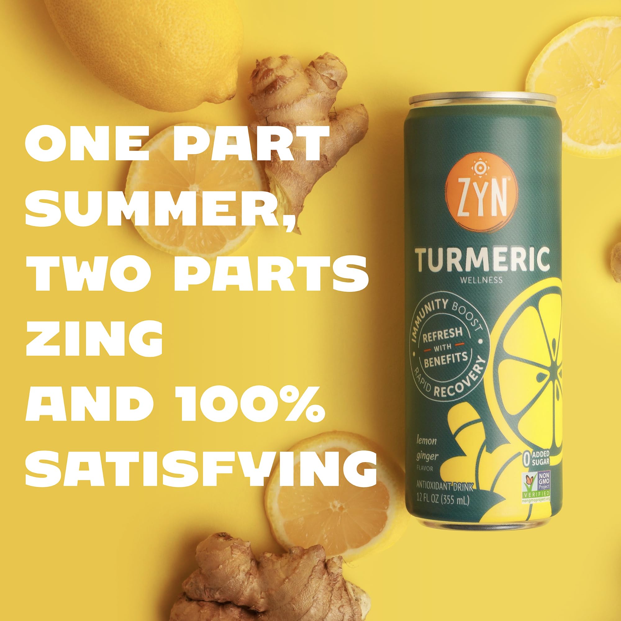 ZYN Turmeric Curcumin Supplement Drink nutritional information