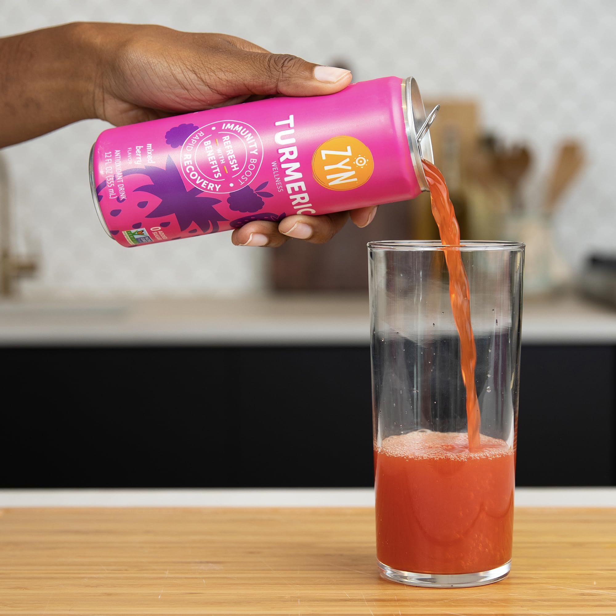 ZYN Turmeric Curcumin Supplement Drink nutritional information