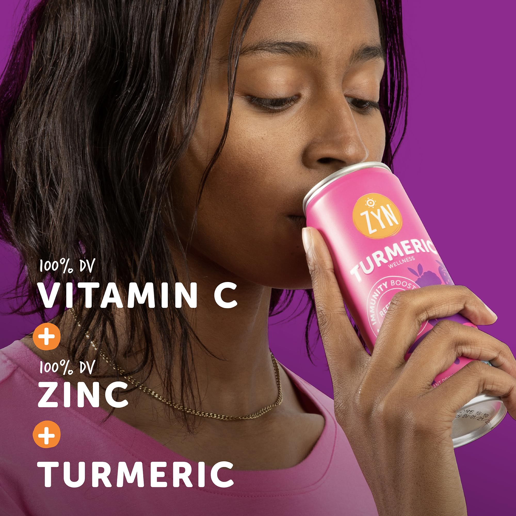 ZYN Turmeric Curcumin Supplement Drink packaging