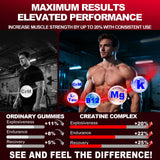 ZyterX Creatine Gummies serving size of 4 gummies