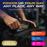 ZyterX Creatine Monohydrate Gummies blueberry flavour close-up