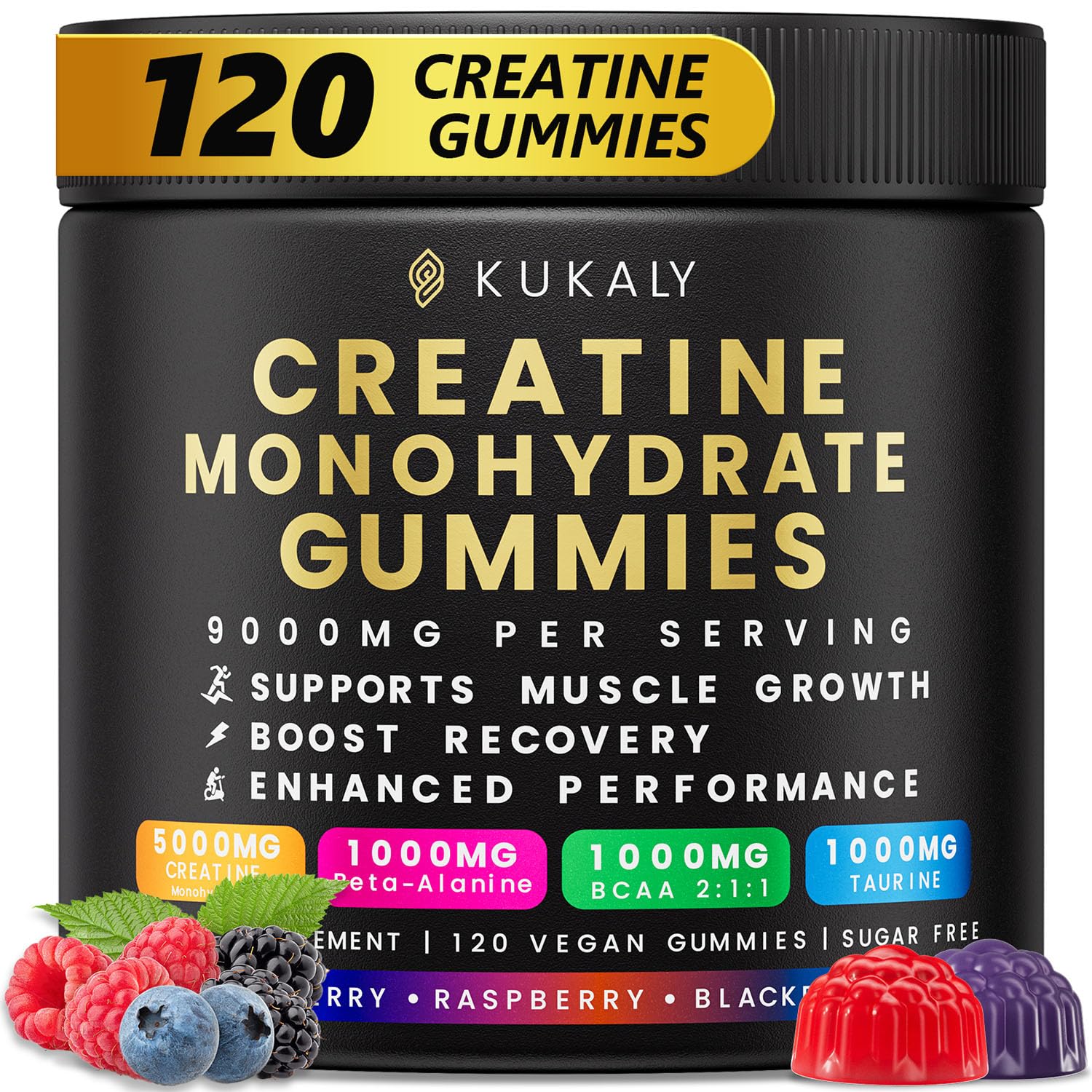 ZyterX Creatine Monohydrate Gummies bottle front view