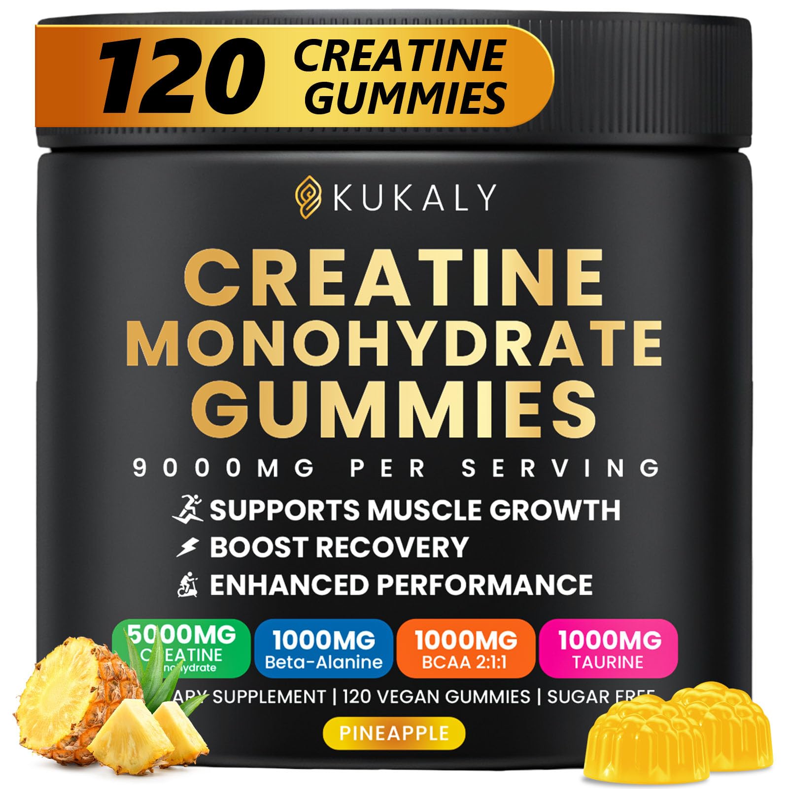 ZyterX Creatine Monohydrate Gummies bottle front view