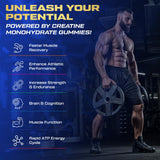 ZyterX Creatine Monohydrate Gummies bottle with 120 count
