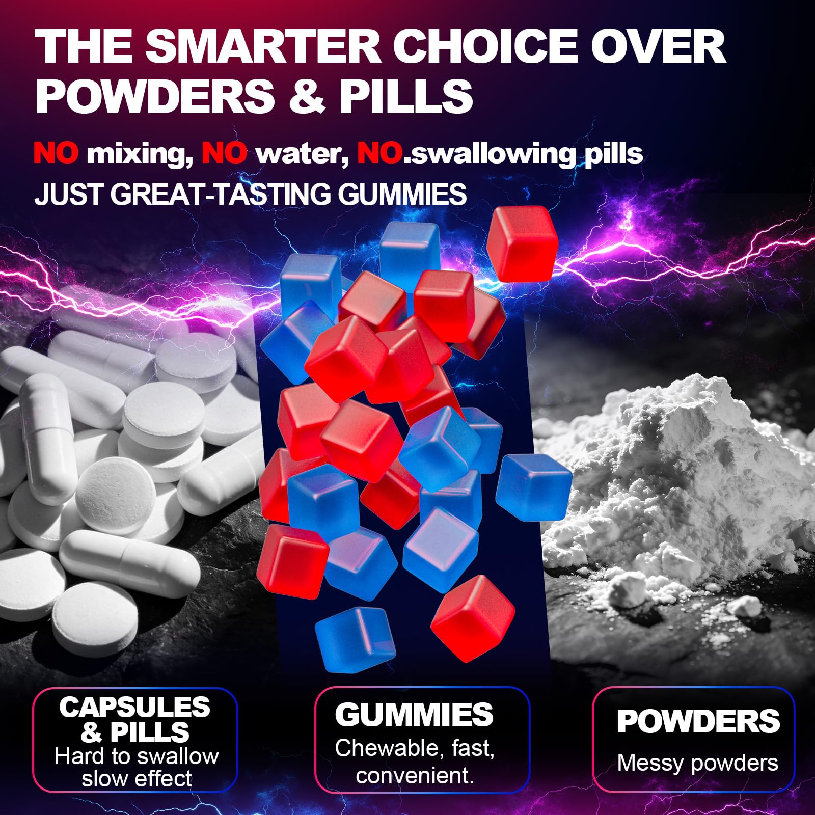 ZyterX Creatine Monohydrate Gummies in a travel bag