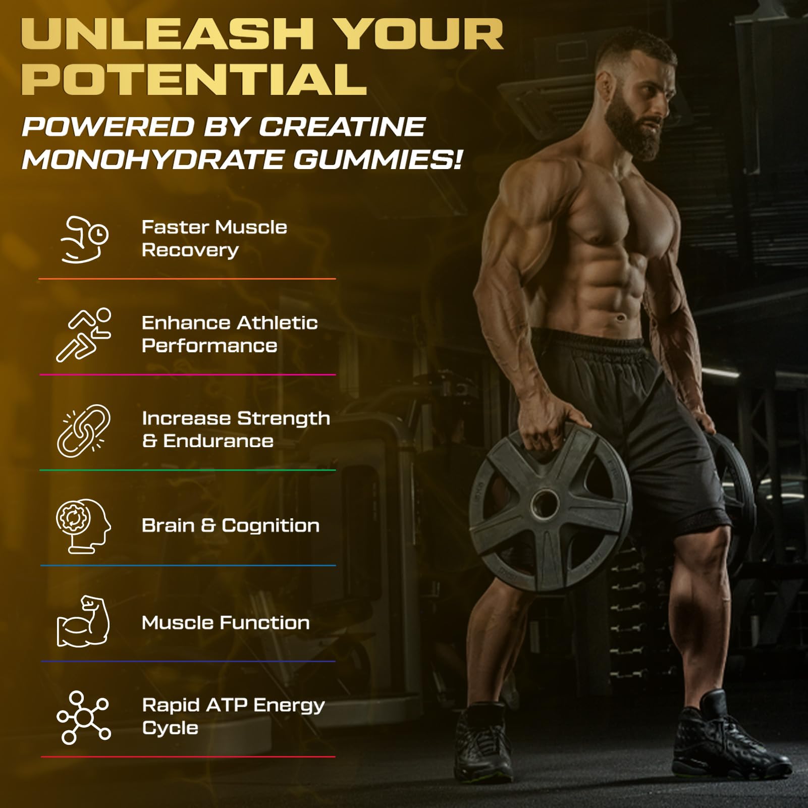 ZyterX Creatine Monohydrate Gummies nutritional information