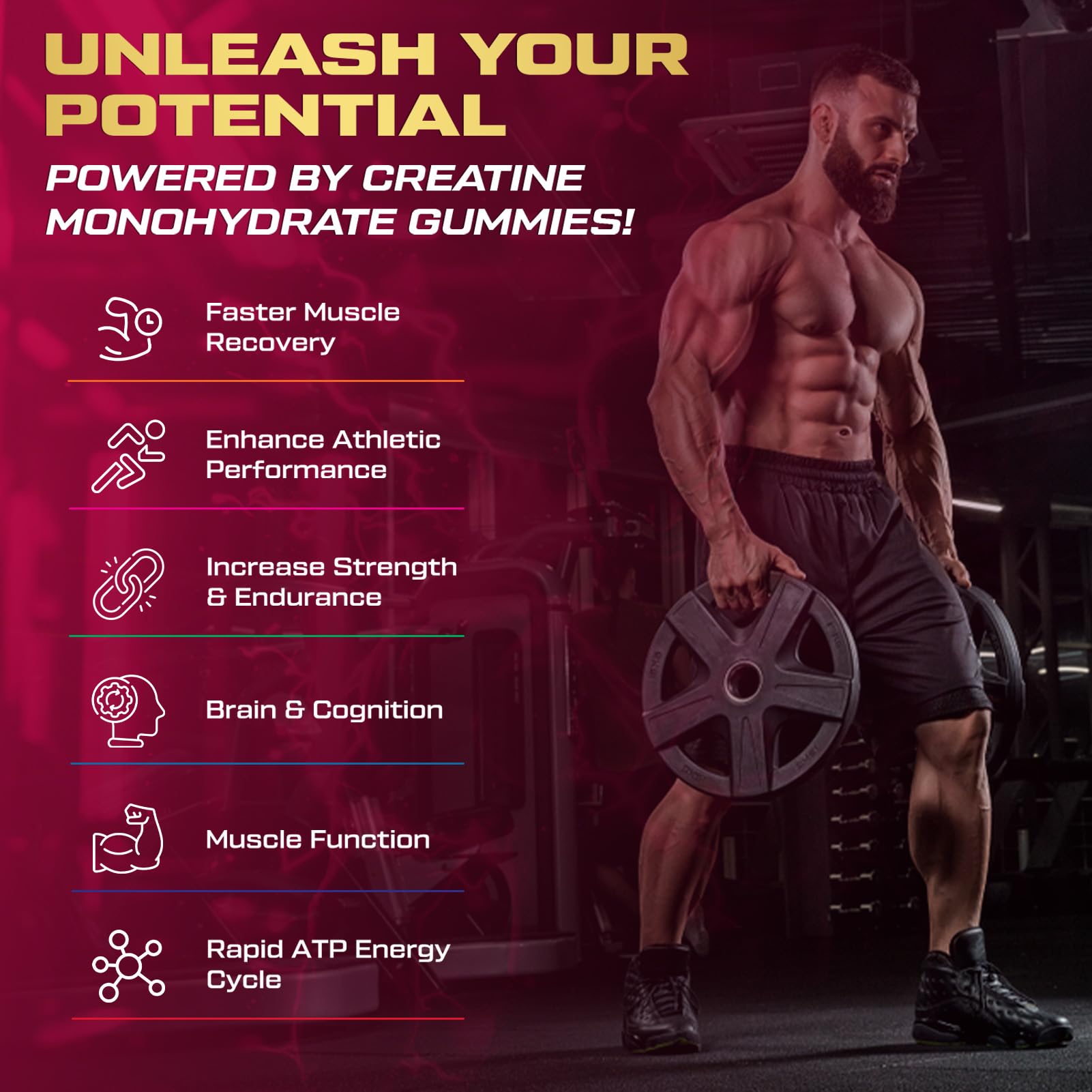 ZyterX Creatine Monohydrate Gummies nutritional information