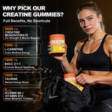 ZyterX Creatine Monohydrate Gummies on a gym bench