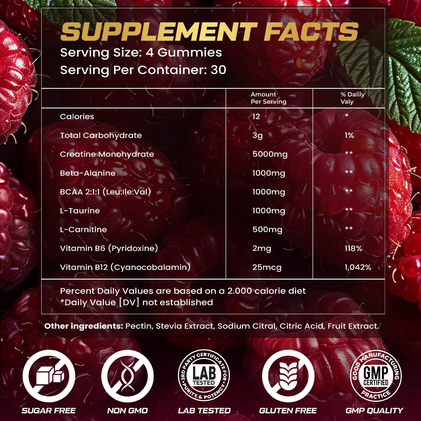 ZyterX Creatine Monohydrate Gummies on a gym bench