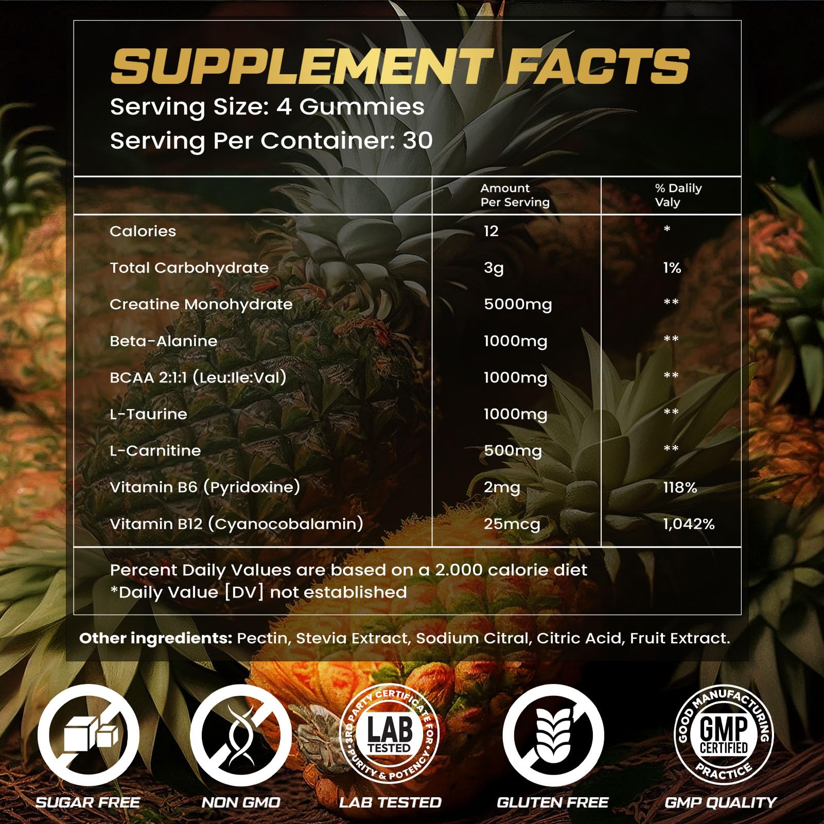 ZyterX Creatine Monohydrate Gummies open bottle