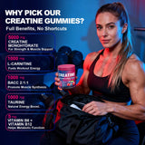 ZyterX Creatine Monohydrate Gummies showing mixed berry flavours