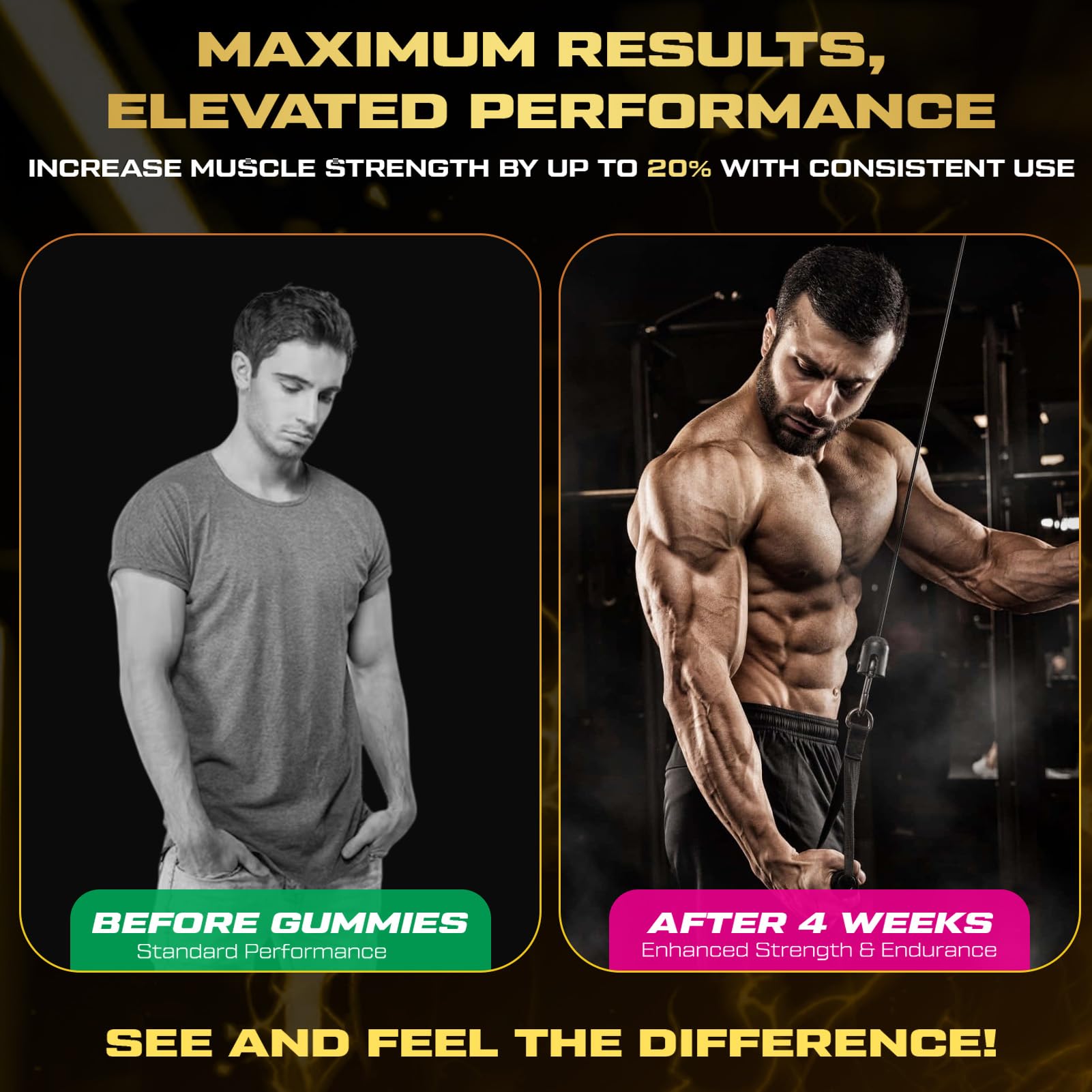 ZyterX Creatine Monohydrate Gummies with fruits
