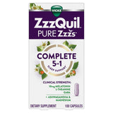 ZzzQuil Complete Sleep Capsules 10mg Melatonin front view