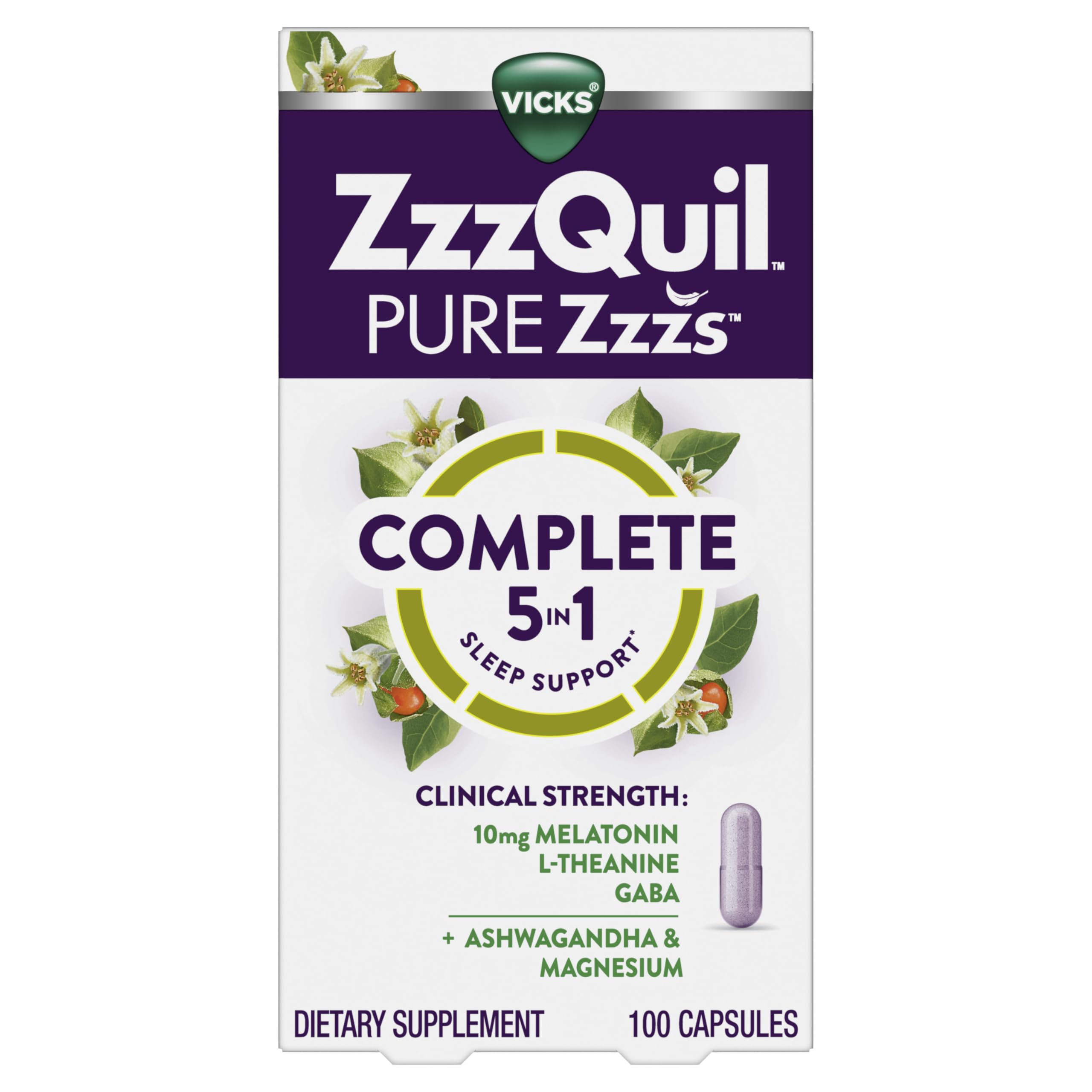 ZzzQuil Complete Sleep Capsules in a lifestyle setting