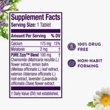 ZzzQuil Melatonin Sleep Aid 2mg tablets with lavender sprigs