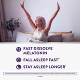 ZzzQuil PURE Zzzs Fast Dissolve Melatonin Tablets 10mg back view