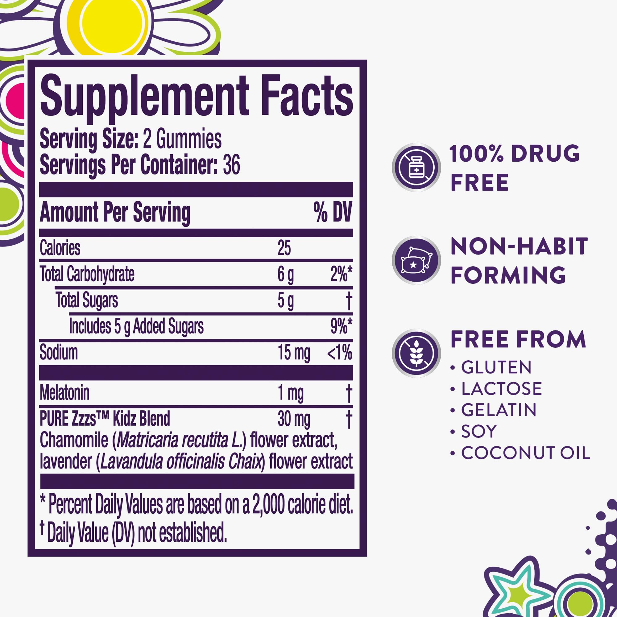 ZzzQuil Pure Zzzs Kidz Melatonin Gummies berry flavour