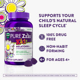 ZzzQuil Pure Zzzs Kidz Melatonin Gummies close-up of gummies