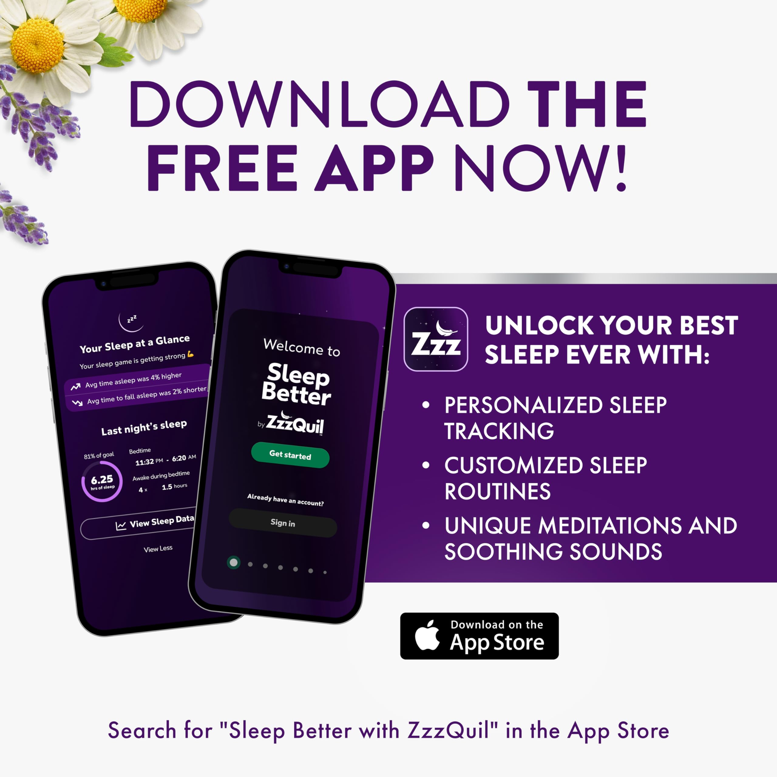 ZzzQuil Pure Zzzs Kidz Melatonin Gummies with a berry background