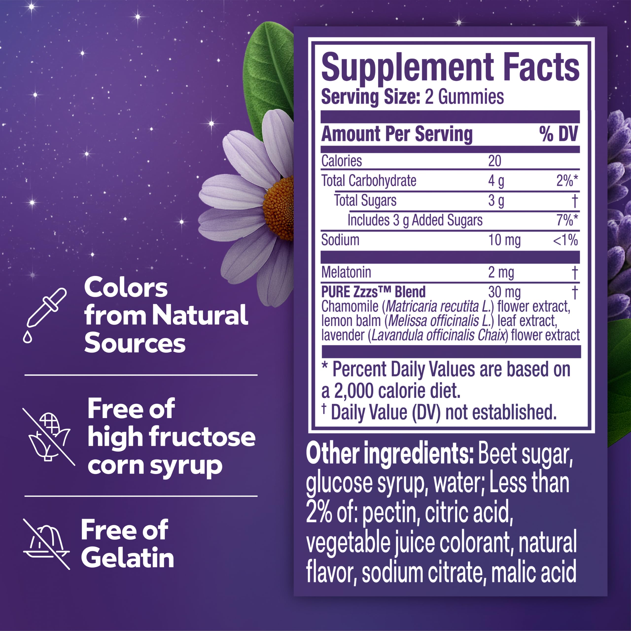 ZzzQuil Pure Zzzs Melatonin Gummies lifestyle scene at night