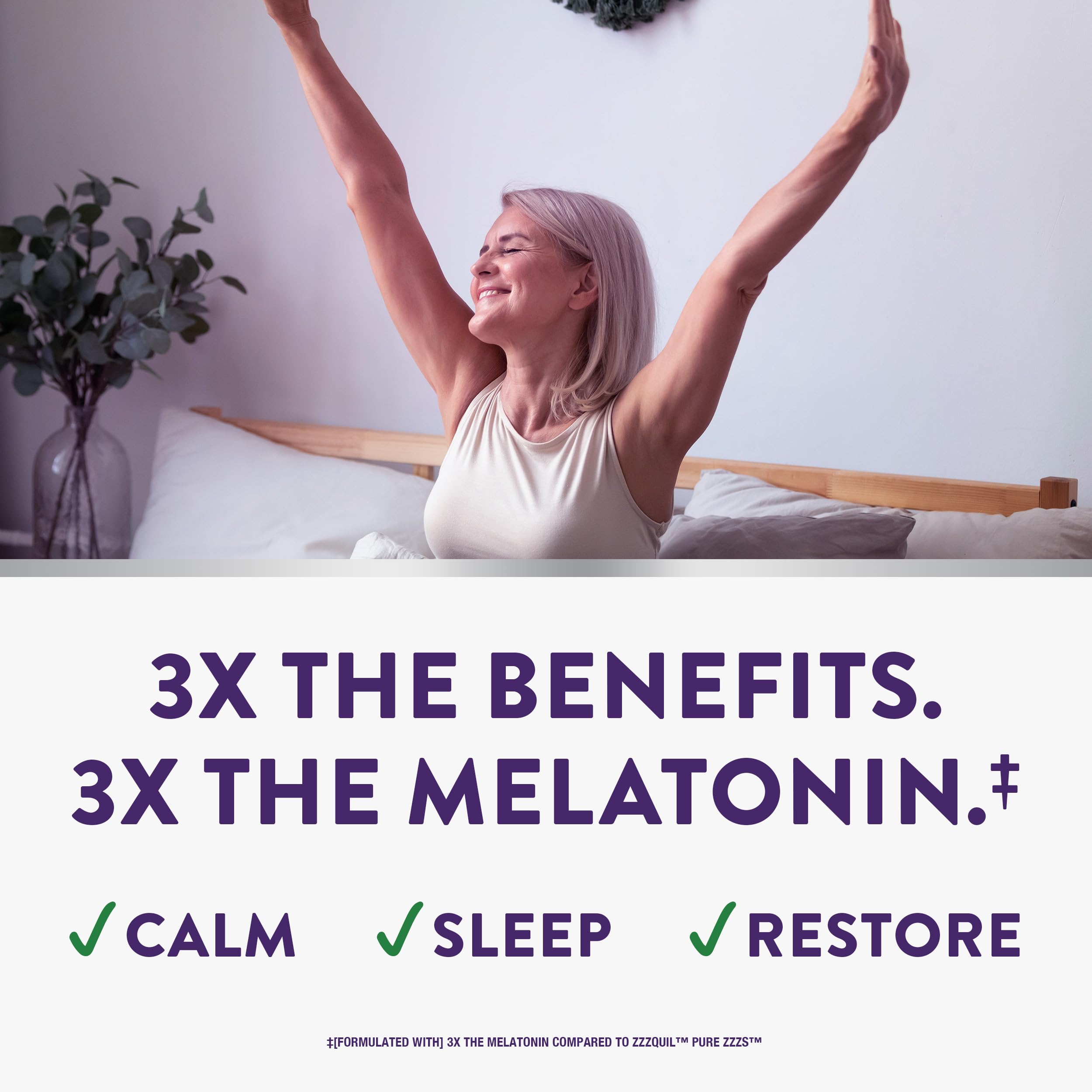 ZzzQuil Pure Zzzs Triple Action Melatonin Gummies ingredients list