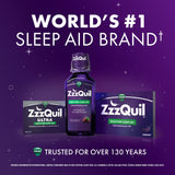 ZzzQuil Ultra Sleep Aid Tablets lifestyle scene on bedside table